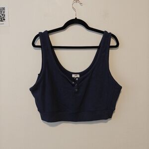 Aerie Dark Blue Crop Top